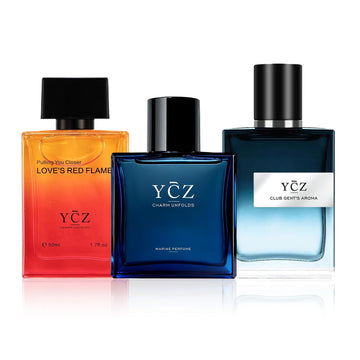 Ycz 3-Pack Men's Eau de Parfum Gift Set, 1.7 Fl Oz