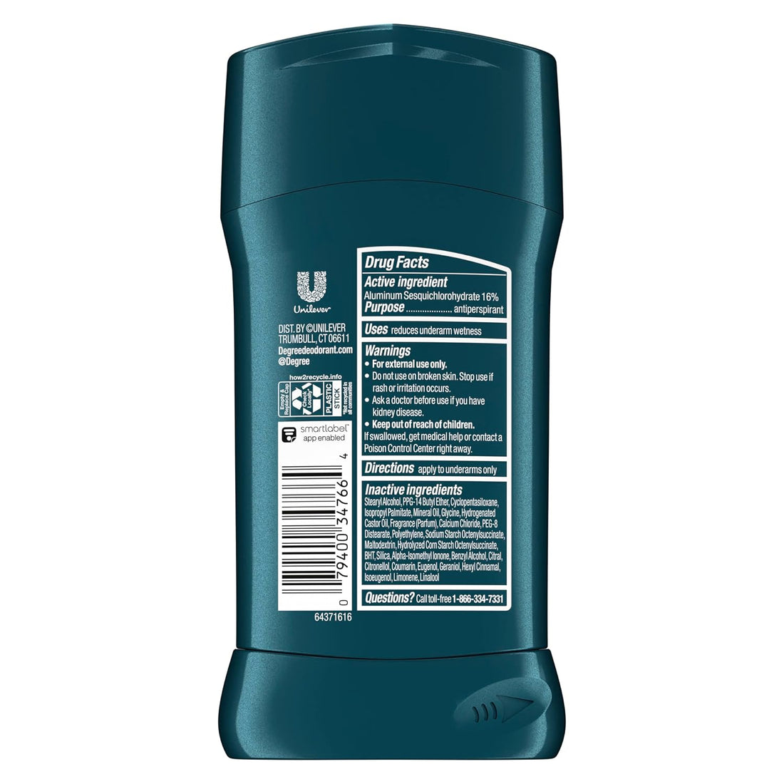 Degree Antiperspirant Deodorant Cool Rush 2.7 oz 12 Count